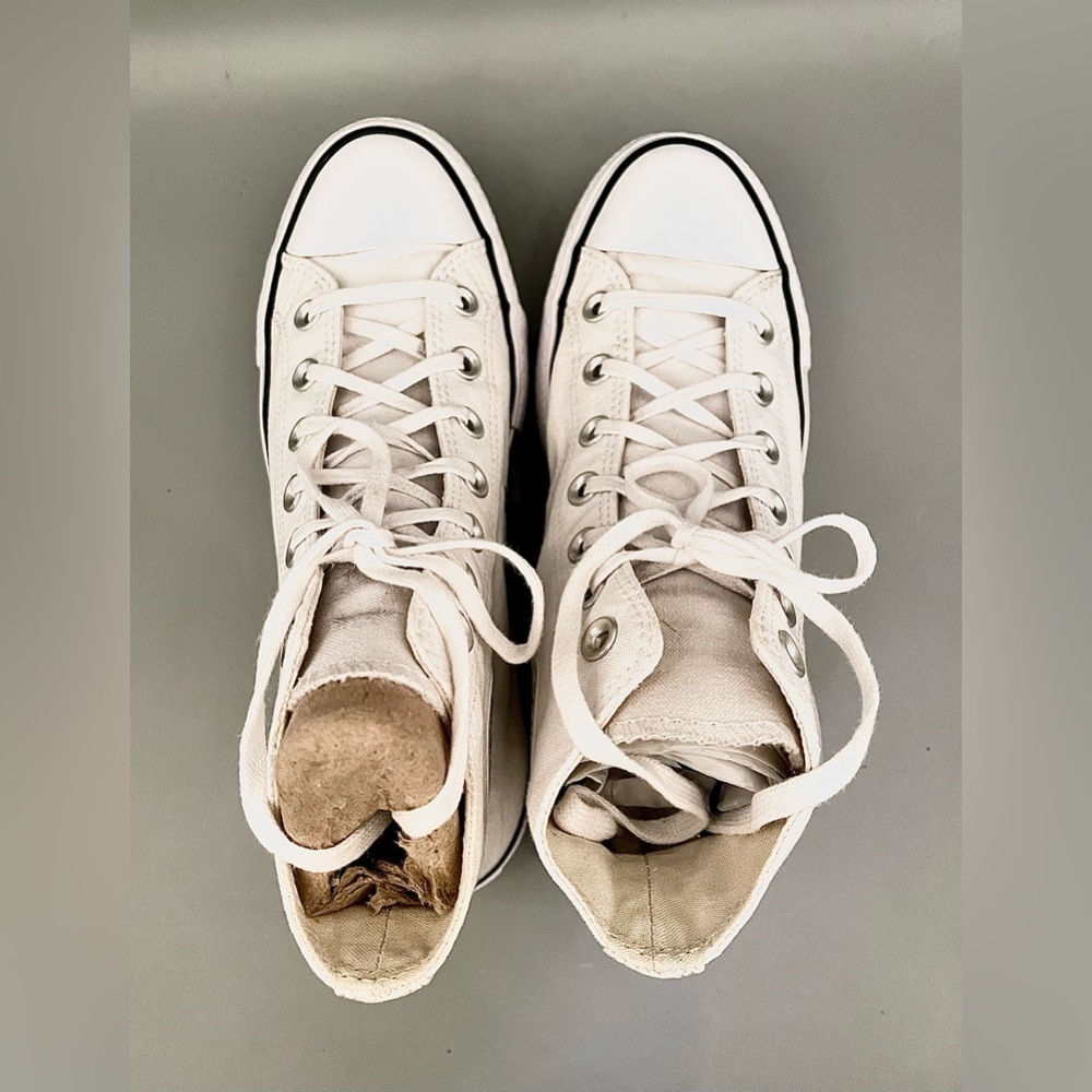 EUC Chuck Taylor All Star Hi Lift Platform Sneaker Size 7 High Top Shoes - Picture 6 of 10